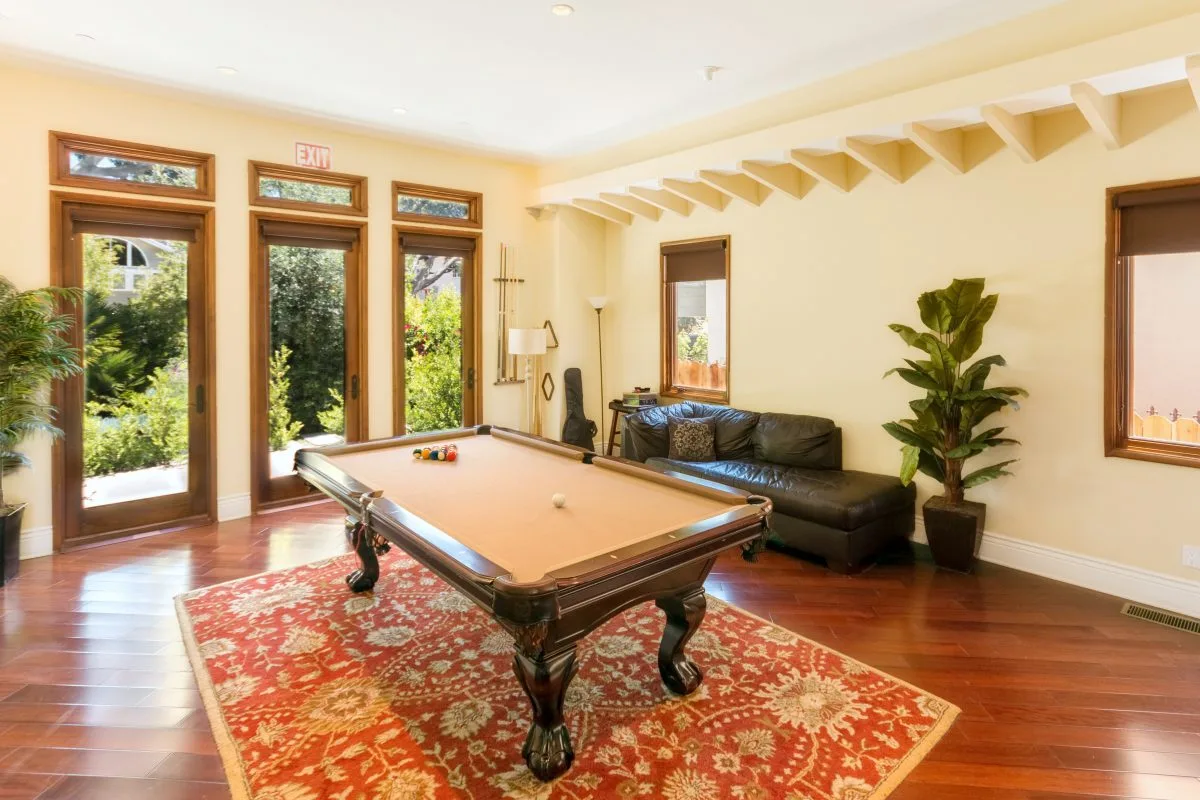 Rooftop pool area at Transcend Recovery Community sober living in Los Angeles